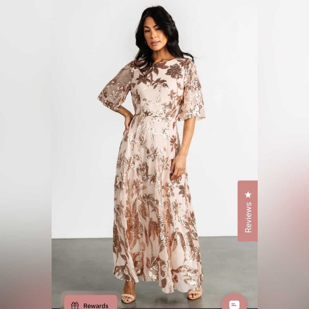 Baltic Born Lucy Elegant Floral Sequin Dress